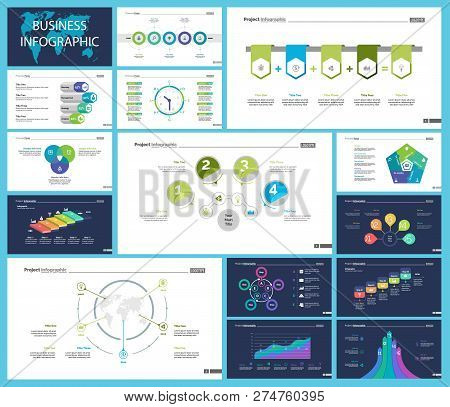 Business Inforgraphic Design Set For Strategy Concept. Can Be Used For Business Project, Annual Repo