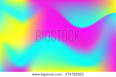 Gradient Mesh Abstract Background. Blurred Bright Colors Mesh Background. Vivid Smooth Mesh Blurred 