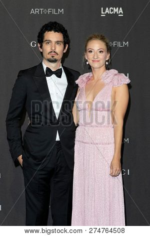 LOS ANGELES - NOV 3:  Damien Chazelle, Olivia Hamilto at the 2018 LACMA: Art and Film Gala at the Los Angeles County Musem of Art on November 3, 2018 in Los Angeles, CA