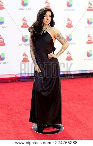 LAS VEGAS - NOV 15:  Mon Laferte at the 19th Annual Latin GRAMMY Awards - Arrivals at the MGM Garden Arena on November 15, 2018 in Las Vegas, NV