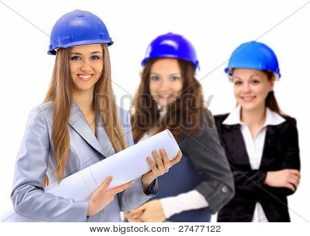 Tři ženy architekt tým