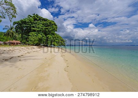 The Beach On The Island Of Koh Kradan. Andaman Sea, Trang Province, Southern Thailand