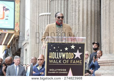 LOS ANGELES - NOV 19:  Snoop Dogg, Calvin Broadus Jr at the Snoop Dogg Star Ceremony on the Hollywood Walk of Fame on November 19, 2018 in Los Angeles, CA