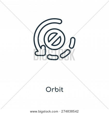 Orbit Icon In Trendy Design Style. Orbit Icon Isolated On White Background. Orbit Vector Icon Simple