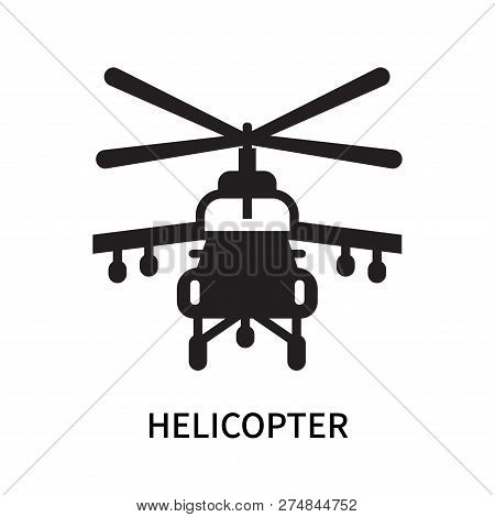 Helicopter Icon Isolated On White Background. Helicopter Icon Simple Sign. Helicopter Icon Trendy An