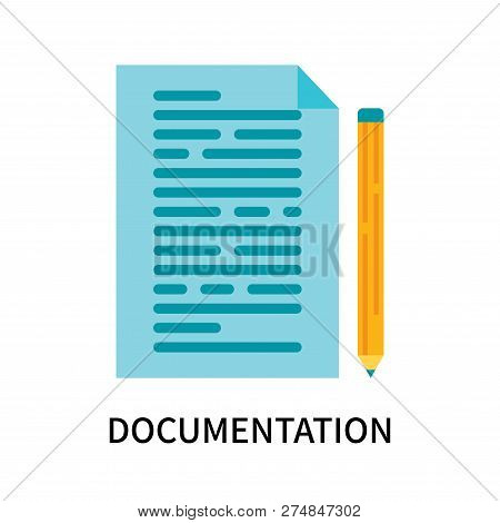 Documentation Icon Isolated On White Background. Documentation Icon Simple Sign. Documentation Icon 