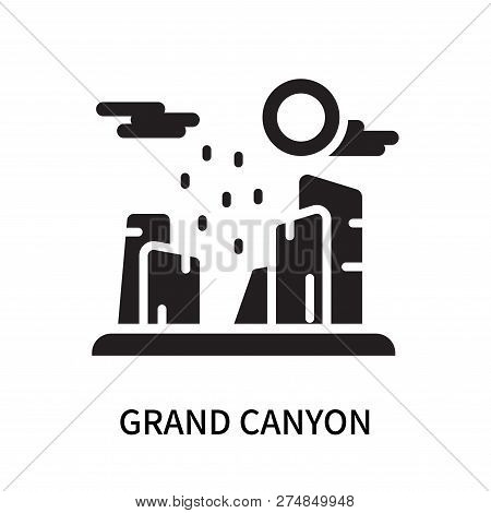 Grand Canyon Icon Isolated On White Background. Grand Canyon Icon Simple Sign. Grand Canyon Icon Tre