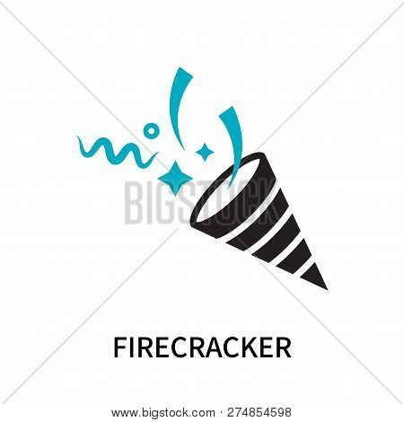 Firecracker Icon Isolated On White Background. Firecracker Icon Simple Sign. Firecracker Icon Trendy