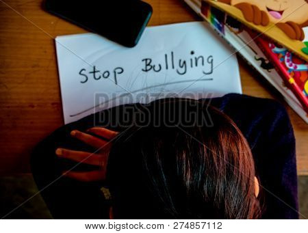 Stop Bullying. Bullying Is Unwanted And Aggressive Behavior. It Considered A Social Problem.