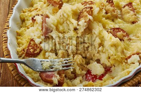 Hash Brown  Breakfast Casserole With Sausage, Easy Breakfast Casserole Is Made With Frozen Hash Brow