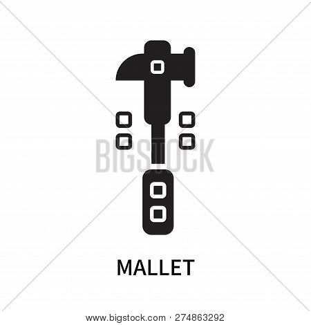 Mallet Icon Isolated On White Background. Mallet Icon Simple Sign. Mallet Icon Trendy And Modern Sym
