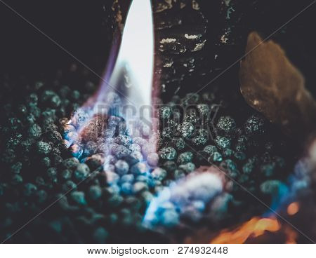 Contemporary Biofuel On Ethanol Close-up. Energy Saving Innovati