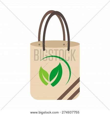 Ecology Concept,eco-friendly Fabric Bag Ideas.vector Illustration