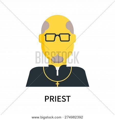 Priest Icon Isolated On White Background. Priest Icon Simple Sign. Priest Icon Trendy And Modern Sym