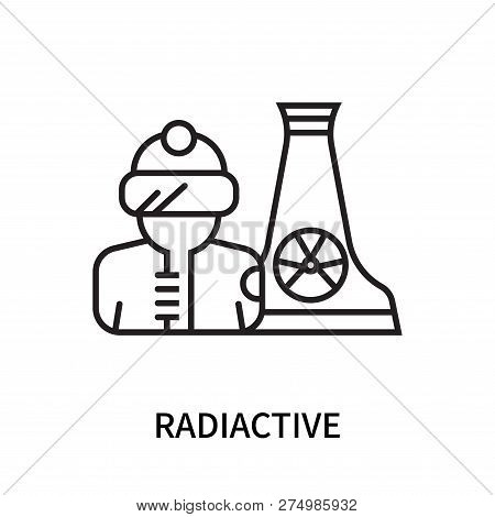 Radiactive Icon Isolated On White Background. Radiactive Icon Simple Sign. Radiactive Icon Trendy An