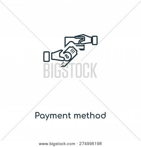 Payment Method Icon In Trendy Design Style. Payment Method Icon Isolated On White Background. Paymen