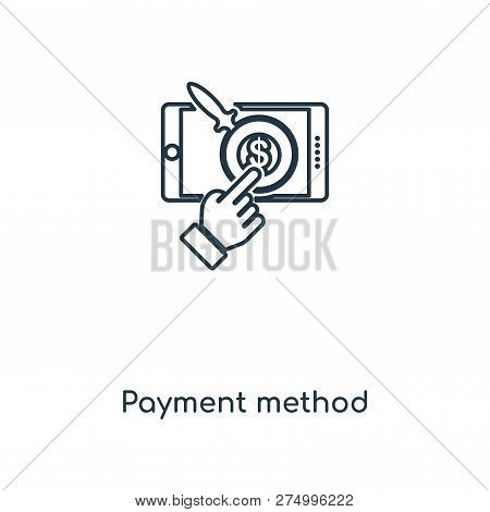 Payment Method Icon In Trendy Design Style. Payment Method Icon Isolated On White Background. Paymen