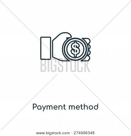 Payment Method Icon In Trendy Design Style. Payment Method Icon Isolated On White Background. Paymen