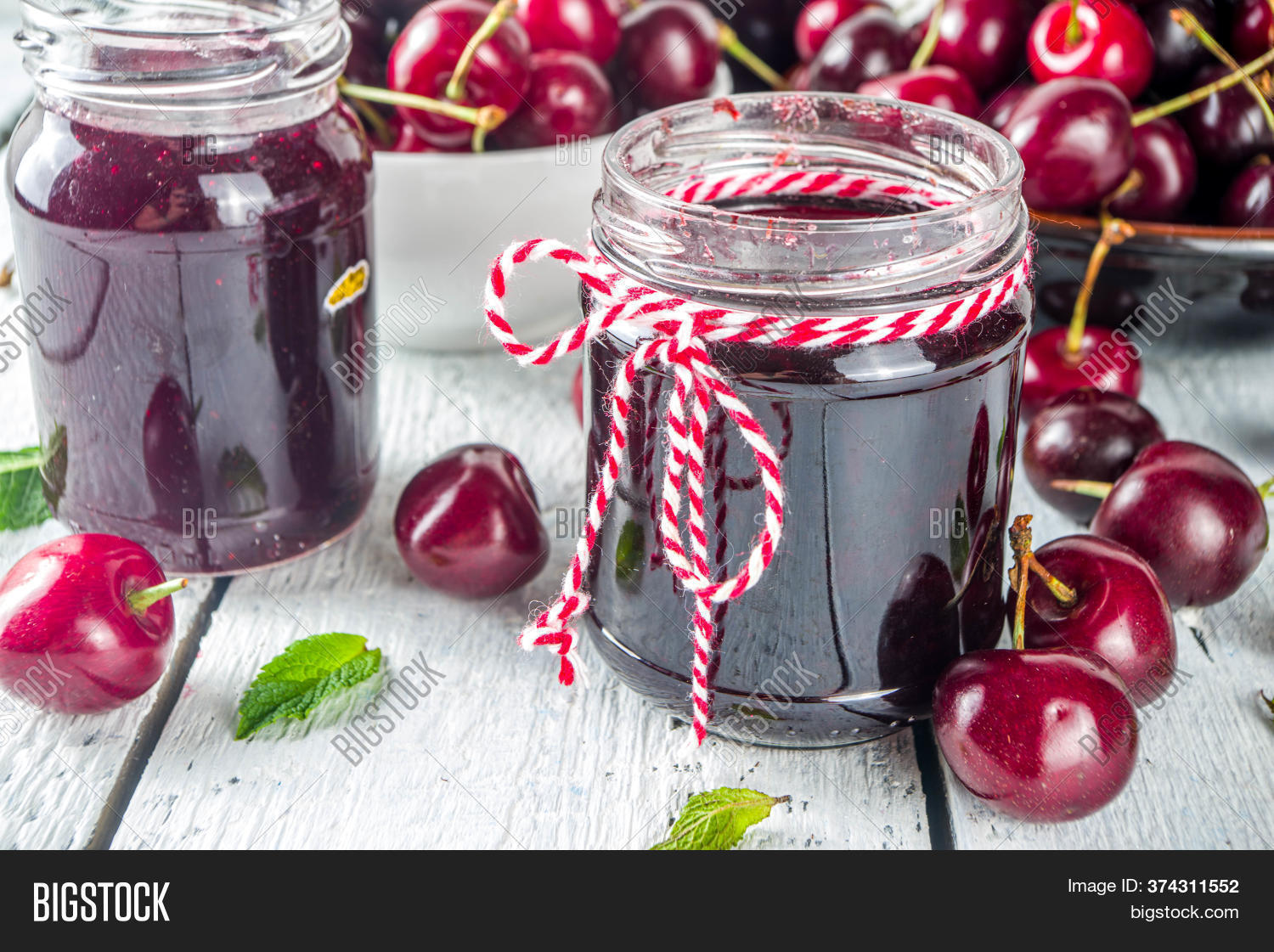 Jar Cherry Jam Image & Photo (Free Trial) Bigstock