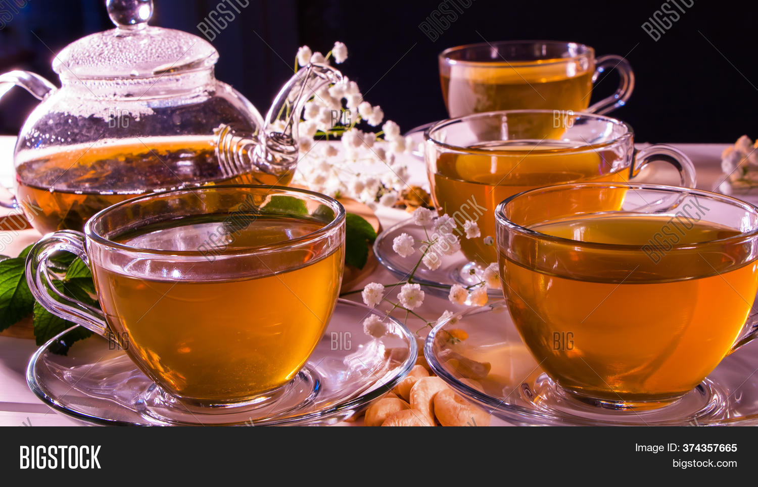 Cup Green Tea Teapot. Image & Photo (Free Trial) Bigstock