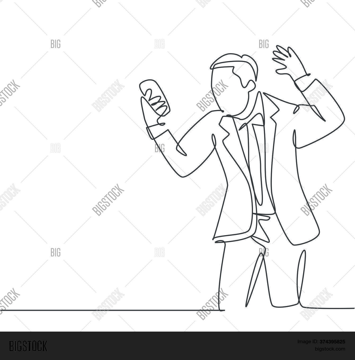 One Single Line Vector & Photo (Free Trial) | Bigstock