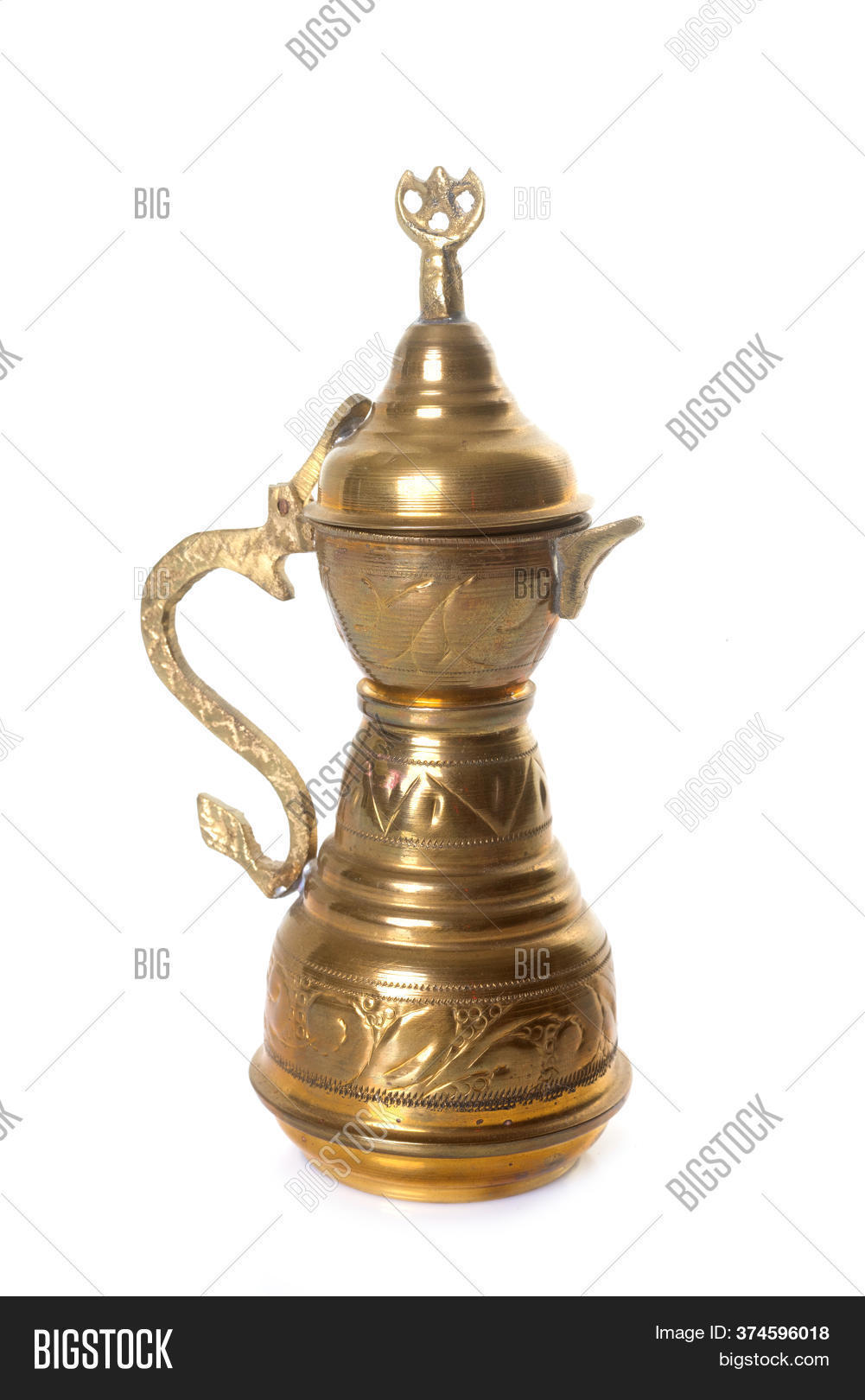 Brass Teapot Front Image & Photo (Free Trial) Bigstock