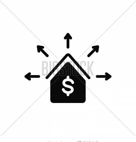 Black Solid Icon For Liabilities Liability Certified Mortgage Property House