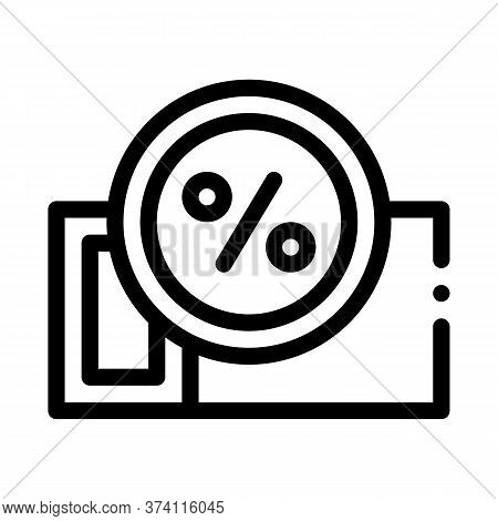 Webshop Coupon Icon Vector. Webshop Coupon Sign. Isolated Contour Symbol Illustration