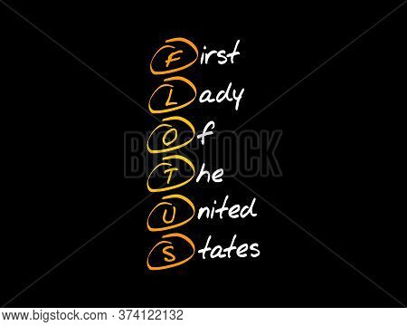 Flotus - First Lady Of The United States Acronym, Concept Background