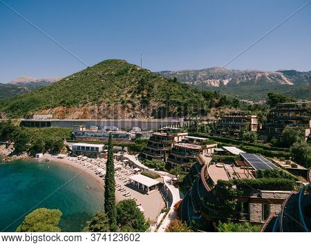 Budva, Montenegro - 07 June 2020: Dukley Gardens Complex In Budva, Montenegro.