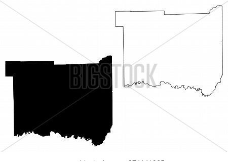 Jackson County, Indiana (u.s. County, United States Of America, Usa, U.s., Us) Map Vector Illustrati