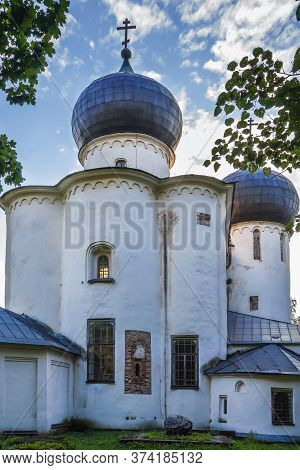 Cathedral Of The Nativity Of Our Lady In St. Anthony Monastery Was Founded In 1117, Veliky Novgorod 