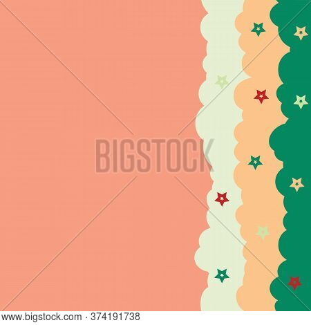 Baby Pink Vector Clouds - Travel The World Seamless Illustration. Colourful Repeat Pattern