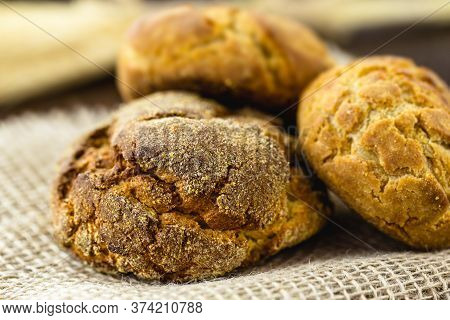 Corn Bread, Called In Brazil Broa Or Broinha, Corn Bread Served In June Or July Parties.
