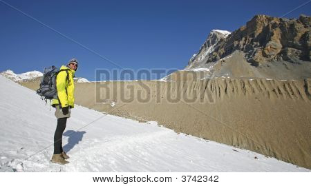 Man In berg