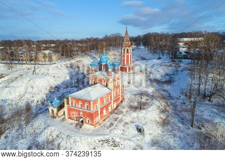 View Of The Old Church Of The Icon Of Our Lady Of Kazan In A Winter Landscape. Tutaev (romanov-boris