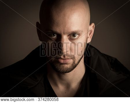Skinhead Baldness Shaved Head Man Angry Racist