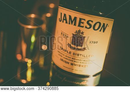 Bucharest, Romania - January 27, 2020: Illustrative Editorial Image Of An Irish Whisky Bottle Of Jam