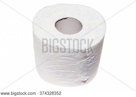 Hygiene Toilet Paper Isolated On White. Bathroom Tissue On White Background. Coronavirus, Quarantine