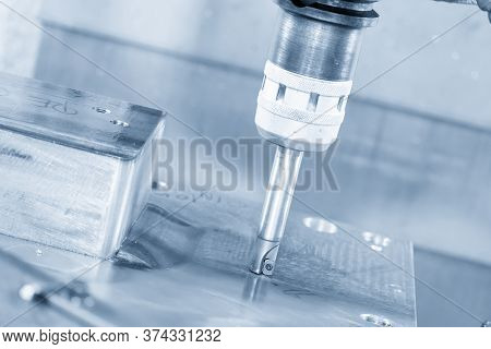 The Cnc Milling Machine Rough Cutting  The Injection Mold Parts By Index-able  End Mill Tools. The M