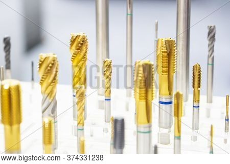 The Machine Tapping  Tool For Making  Thread By Cnc Milling Machine. The Special Tool For Machine Ta