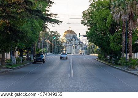 Poti, Georgia - 17, June 2020: Beautiful City Of Poti, Travel