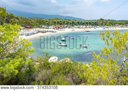 Platanitsi Beach On Sithonia Peninsula, Chalkidiki, Greece