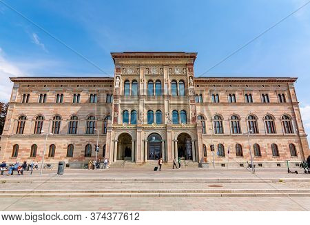 Stockholm, Sweden - June 2019: Nationalmuseum (national Museum Of Fine Arts) Building