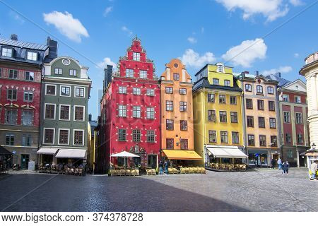 Stortorget Square In Stockholm Old Town, Sweden