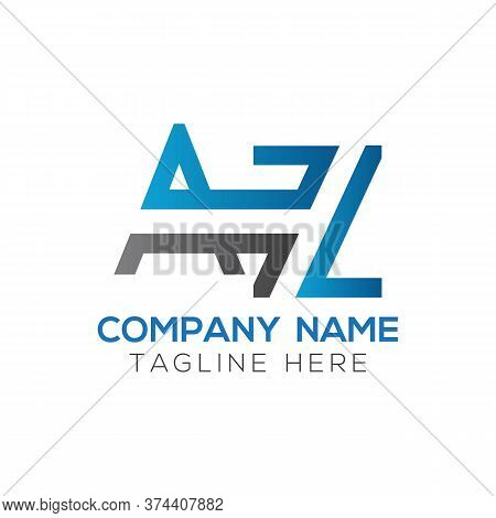 Initial Az Letter Logo Design Modern Business Typography Vector Template. Creative Linked Letter Az 