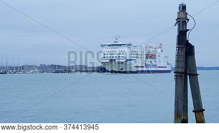 Britanny Ferries At Portsmouth - Portsmouth, United Kingdom - December 29, 2019