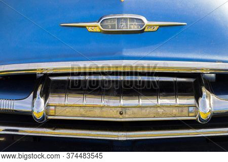 Daytona, Florida / United States - November 24, 2018: 1954 Plymouth Savoy Hydrive At The Fall 2018 D