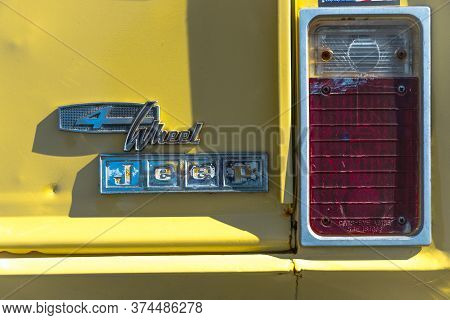 Daytona Beach, Fl / Usa- November 24, 2018: 1968 Jeepster Commando At The Fall 2018 Daytona Turkey R