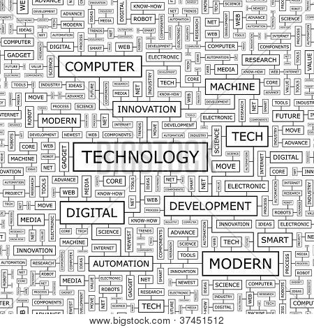 TECHNOLOGY. Seamless vector pattern.